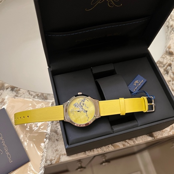 Brand new with tags  Porsamo Bleu Ladies Carmen Watch yellow - Picture 3 of 14